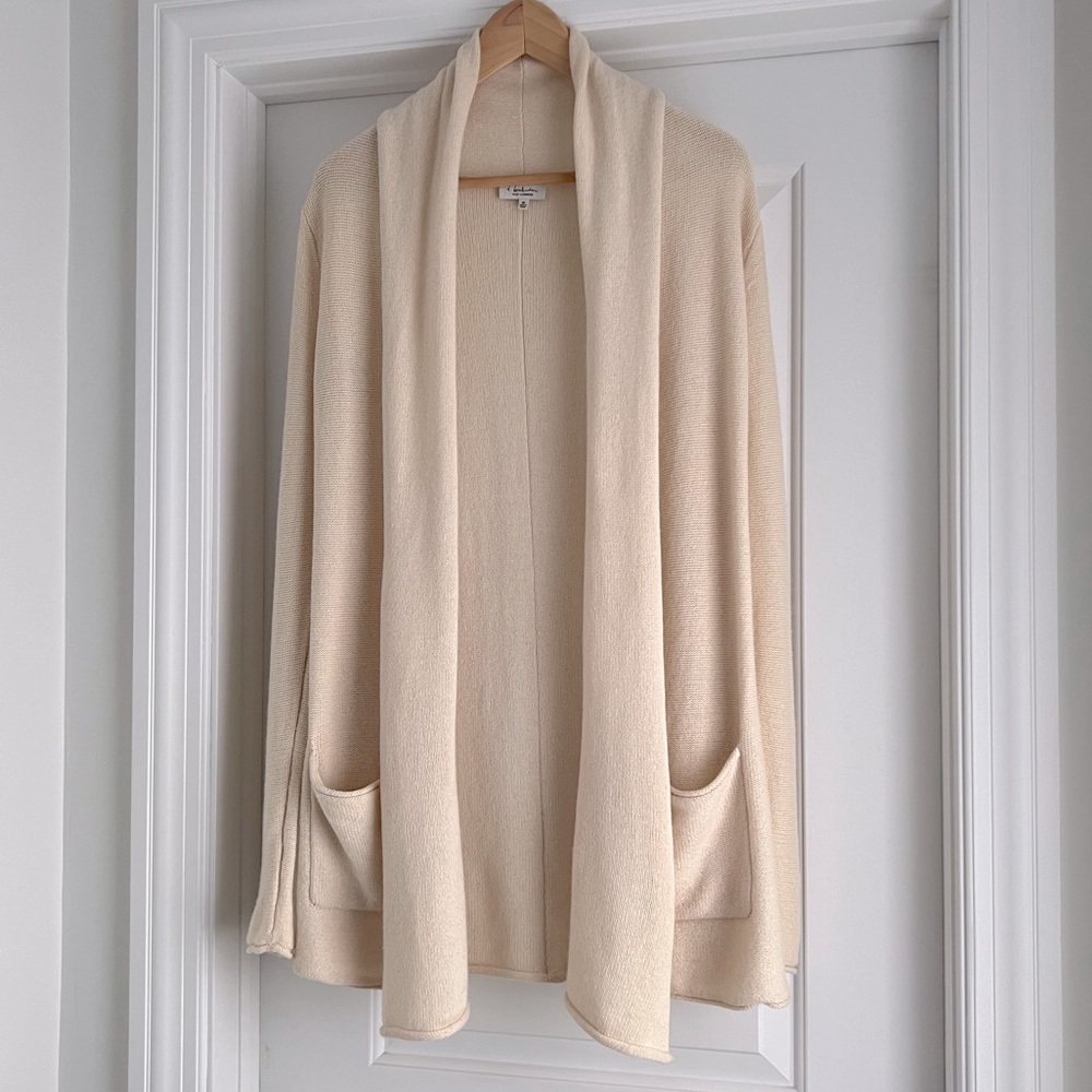 T. Babaton 20% Cashmere open-front long cardigan